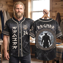 Load image into Gallery viewer, Viking Warrior Jersey Shirt - Personalized Gifts 05tytn150726 AOP Products PopCulturePrints
