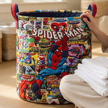 Load image into Gallery viewer, “Unleash the Heroic Spirit!” - Personalized Action Hero Laundry Basket - Perfect Gift for Kids
