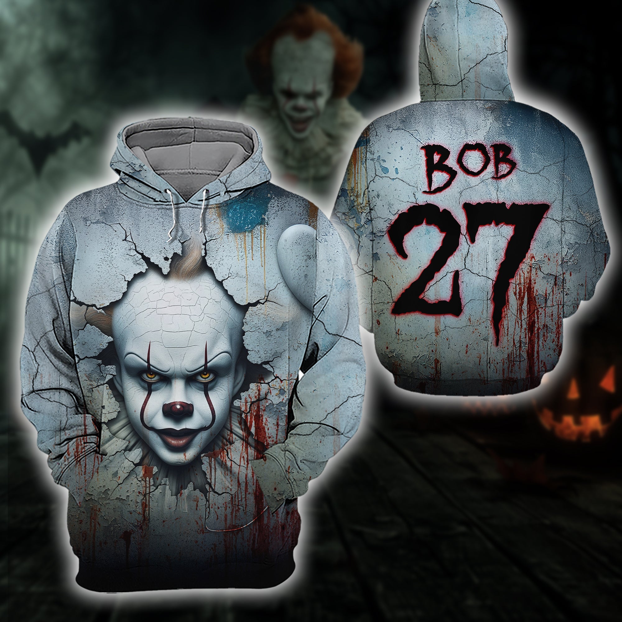 "Embrace the Dark Side: Personalized Horror Character Shirt - Unique Gift for Horror Lovers" AOP Products PopCulturePrints