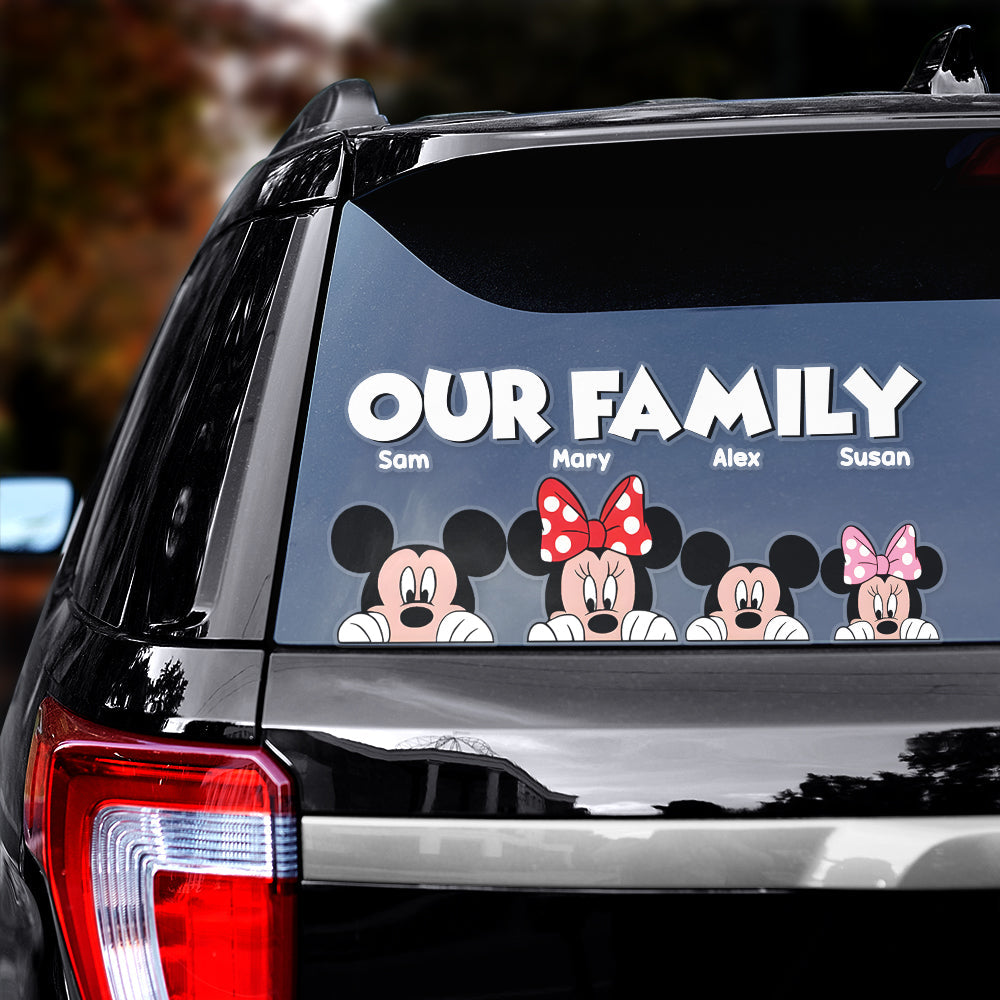 Custom Family Car Decal - Mickey and Friends Decal Sticker PopCulturePrints