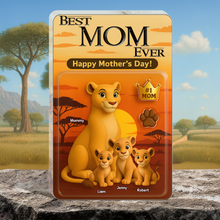 Load image into Gallery viewer, Best Lion Mom Ever - Personalized Acrylic Plaque Gift for Mom &amp; Grandma Shaped Plaques PopCulturePrints
