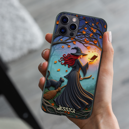 Enchanting Witch Phone Case - Personalized Gift for the Magical Soul Phone Case PopCulturePrints