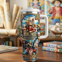 Load image into Gallery viewer, Celebrate Anime with Our 30th Anniversary One Piece Tumbler - Personalized Gifts for Anime Lovers Tumbler Cup PopCulturePrints
