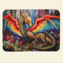 Load image into Gallery viewer, Personalized LGBT Pride Dragon Blanket
