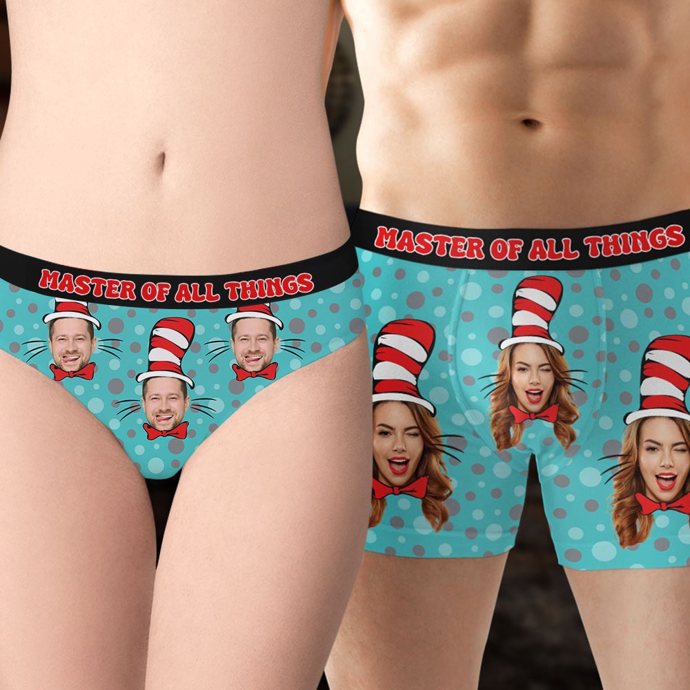 Custom Couple's Boxers & Briefs - Master of All Things Boxer Briefs PopCulturePrints