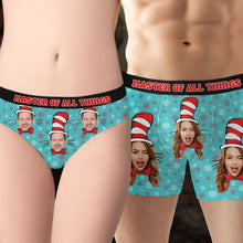 Load image into Gallery viewer, Custom Couple's Boxers &amp; Briefs - Master of All Things Boxer Briefs PopCulturePrints
