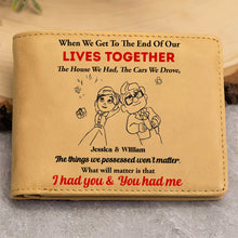 Load image into Gallery viewer, Personalized PU Leather Wallet for Him - I Had You &amp; You Had Me Leather Wallet PopCulturePrints
