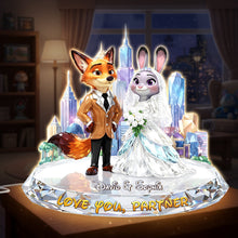 Load image into Gallery viewer, Love You, Partner - Personalized Acrylic Light Box for Couples Light Box PopCulturePrints
