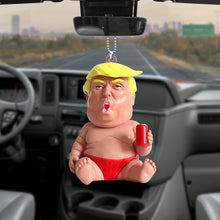 Load image into Gallery viewer, Funny Baby Trump Car Hanging Ornament
