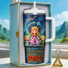 Load image into Gallery viewer, "Embrace the Adventure: The Legend of Mom Tumbler - Personalized Gift for Mom and Kids" Tumbler Cup PopCulturePrints
