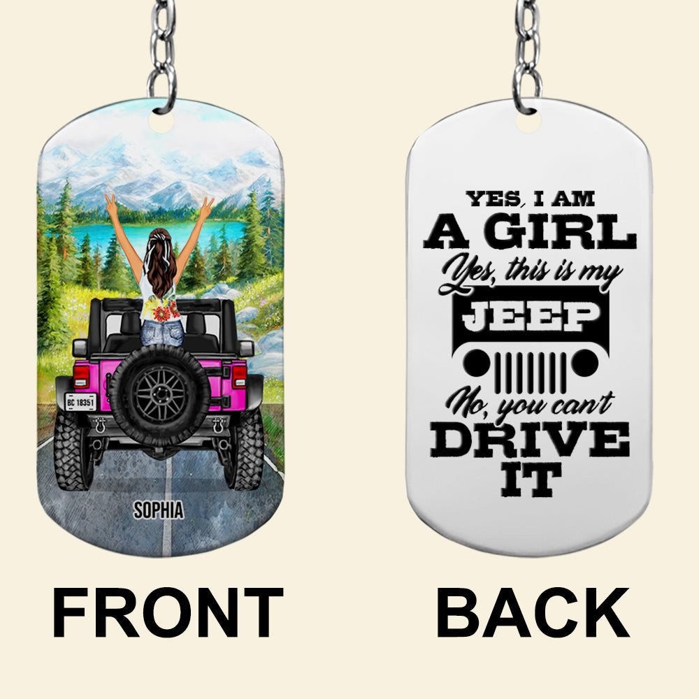 Personalized Jeep Lover Keychain Set - Fun and Stylish Designs