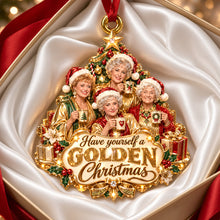 Load image into Gallery viewer, Have Yourself a Golden Christmas - Precious Ladies Ornament - Personalized Christmas Gift

