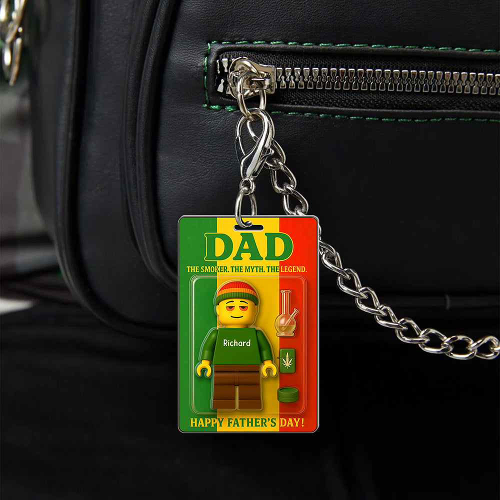 Dad: The Smoker. The Myth. The Legend. - Personalized Keychain for Father's Day Keychains PopCulturePrints
