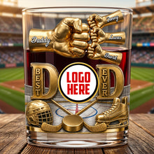 Load image into Gallery viewer, The Best Dad Ever Whiskey Glass - Personalized Gift for Father's Day Glass PopCulturePrints
