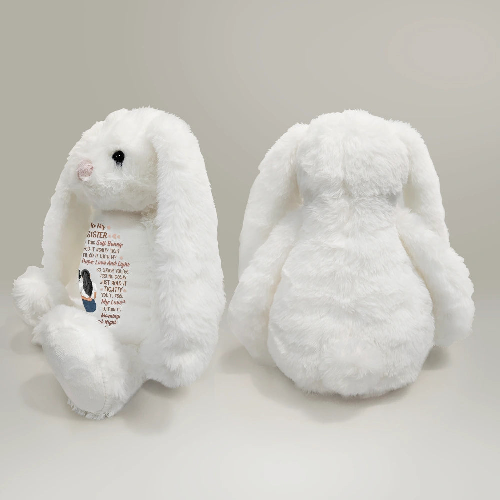 I Filled It With My Wishes - Personalized Soft Toy Bunny for Best Friends Soft Toy Bunny PopCulturePrints