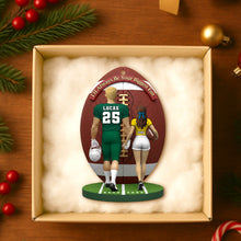Load image into Gallery viewer, I&#39;ll Always Be Your Biggest Fan - American Football Couple Personalized Christmas Ornament Ornament PopCulturePrints
