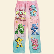 Load image into Gallery viewer, Just A MOM Who Cares A Lot - Cute Mom and Kid Pajama Pants - Personalized Gift for Mom Pajama Pant PopCulturePrints
