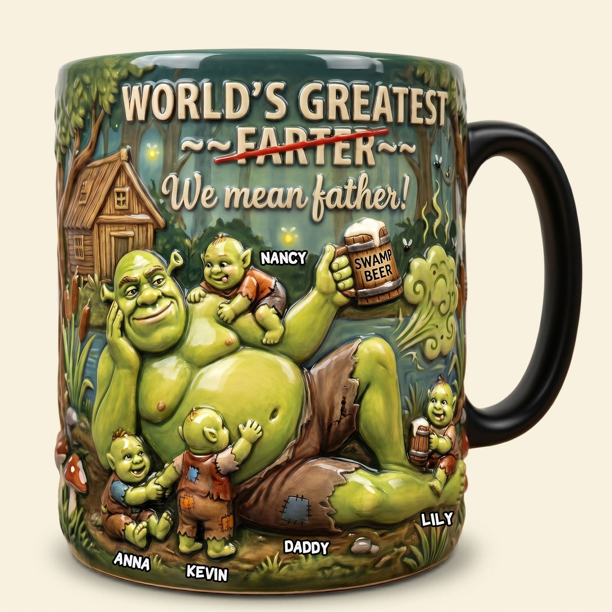 "World's Greatest Father!" - Ultimate Swamp Dad Magic Coffee Mug - Personalized Gift for Dads, Grandpas, and Father's Day Coffee Mug PopCulturePrints