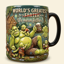 Load image into Gallery viewer, "World's Greatest Father!" - Ultimate Swamp Dad Magic Coffee Mug - Personalized Gift for Dads, Grandpas, and Father's Day Coffee Mug PopCulturePrints
