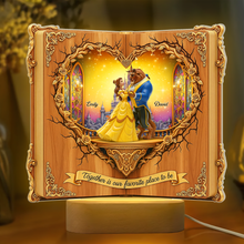 Load image into Gallery viewer, Together is Our Favorite Place to Be - Enchanted Couple Book LED Light - Personalized Gift for Couples Led Night Light PopCulturePrints
