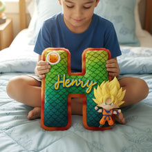 Load image into Gallery viewer, Unleash the Warrior Spirit – Personalized Strong Warrior Pillow for Kids Pillow PopCulturePrints
