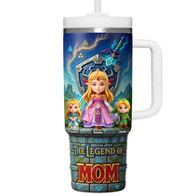 Load image into Gallery viewer, "Embrace the Adventure: The Legend of Mom Tumbler - Personalized Gift for Mom and Kids" Tumbler Cup PopCulturePrints
