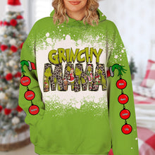 Load image into Gallery viewer, Grinchy Mama Personalized Christmas Shirt AOP Products PopCulturePrints
