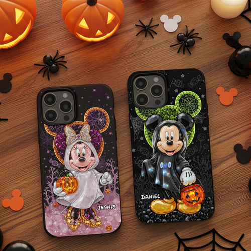 Spooktacular Love: Personalized Halloween Phone Case for Couples Phone Case PopCulturePrints