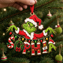 Load image into Gallery viewer, Bring Joy this Christmas with Personalized Playful Name Art String Ornament - Custom Gift for Family and Friends
