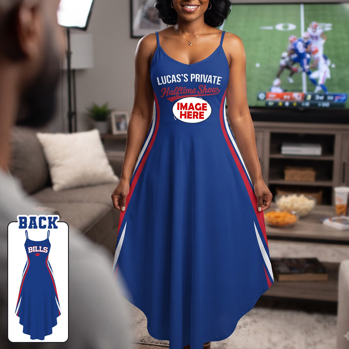 Sport Lover Girls Maxi Dress - Personalized Gift for Sports Fans