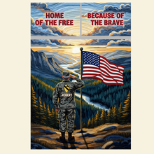 Load image into Gallery viewer, “Honor Their Service” - Military Quilt Bedding Set, Personalized Gift for Veterans Bedding Set PopCulturePrints
