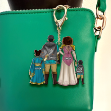 Load image into Gallery viewer, Adventure Awaits! Custom Family Acrylic Keychain - Perfect Personalized Gift for Parents &amp; Kids Keychains PopCulturePrints
