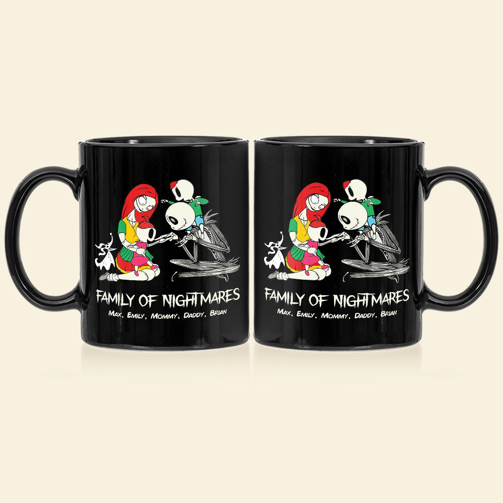 Family of Nightmares Personalized Black Mug Coffee Mug PopCulturePrints