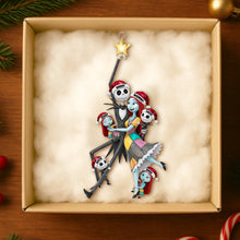 Load image into Gallery viewer, “Celebrate Family in Spooky Style” - Personalized Spooky Playful Family Tree Ornament Ornament PopCulturePrints
