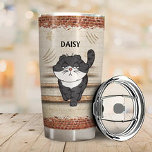 Load image into Gallery viewer, Forget Mother&#39;s Day, We Meow You Everyday - Personalized Tumbler for Cat Moms and Dads Tumbler PopCulturePrints
