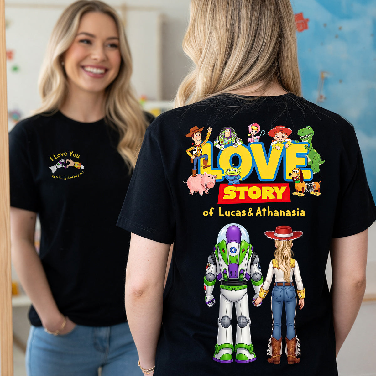 "Our Love Story" - Personalized Couple Shirt - Unique Gift for Loved Ones