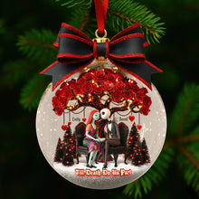 Load image into Gallery viewer, “Till Death Do Us Part” – Personalized Christmas Ornament for Couples Ornament PopCulturePrints
