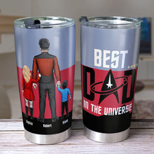 Load image into Gallery viewer, Personalized Galactic Dad Tumbler - Best Dad in the Universe Tumbler Cup PopCulturePrints
