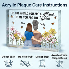 Load image into Gallery viewer, Mother &amp; Daughter Forever Linked Together - Personalized Acrylic Plaque for Unique Bonding Moments Acrylic Plaque PopCulturePrints
