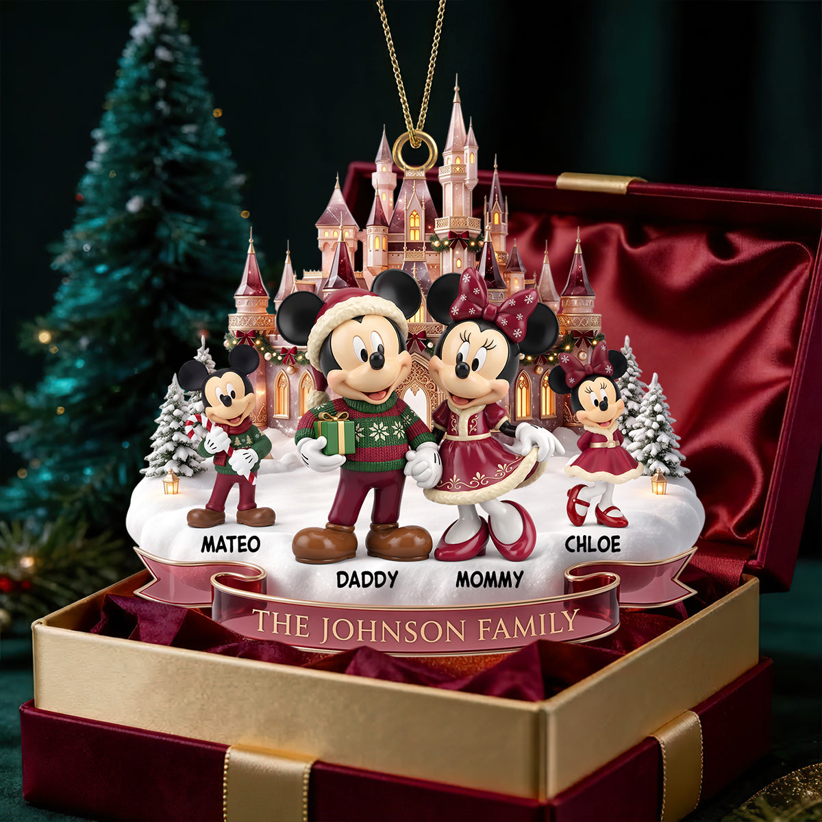 Cozy Christmas Family Ornament - Personalized Holiday Gift for Loved Ones