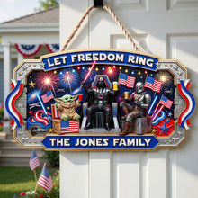 Load image into Gallery viewer, Let Freedom Ring - A Celebration of America’s 250th Anniversary Acrylic Sign - Personalized Gift for Family
