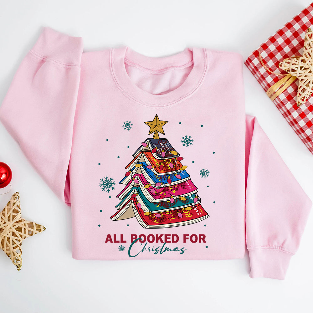 Festive Book Lover Christmas Sweatshirt