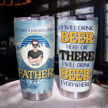 Load image into Gallery viewer, Father Figure Personalized Beer Lover Tumbler – Custom Design Tumbler Cup PopCulturePrints
