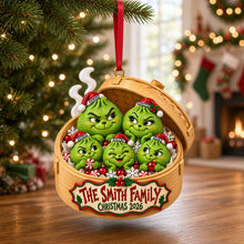 Load image into Gallery viewer, “Celebrate Your Family's Uniqueness” - Personalized Christmas Dumpling Family Ornament
