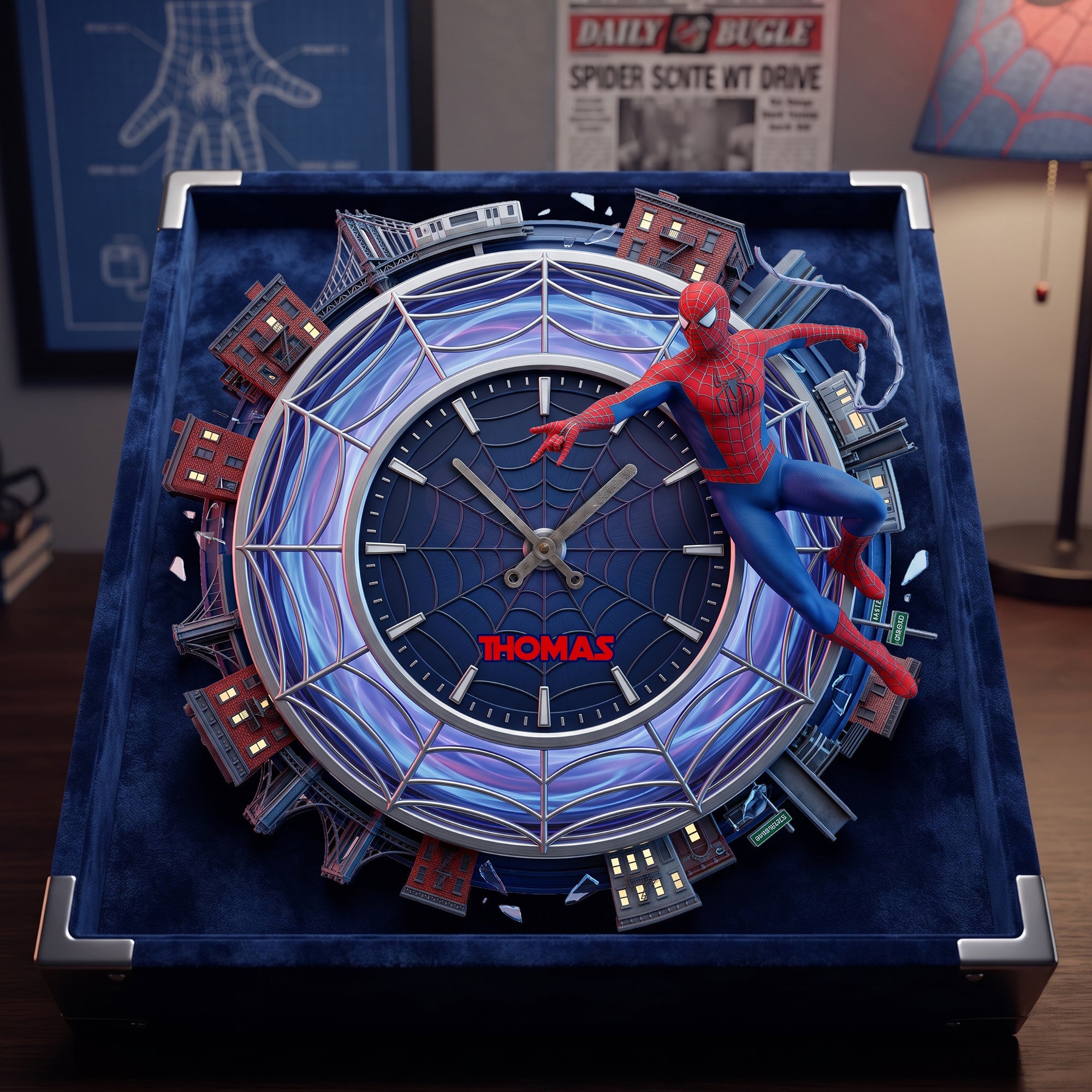 Masked Fighter Acrylic Wall Clock - Personalized Gifts 05nalu180726 Hanging Wall Clock PopCulturePrints