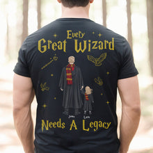 Load image into Gallery viewer, Custom Wizard Legacy T-shirt - Personalized Father and Child Magical Gift
