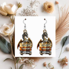 Load image into Gallery viewer, “Ignite Your Passion for Reading” - Book Series Earrings - Personalized Gift for Book Lovers Earrings PopCulturePrints
