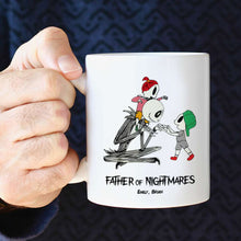 Load image into Gallery viewer, Personalized Father of Nightmares T-Shirt for Dad
