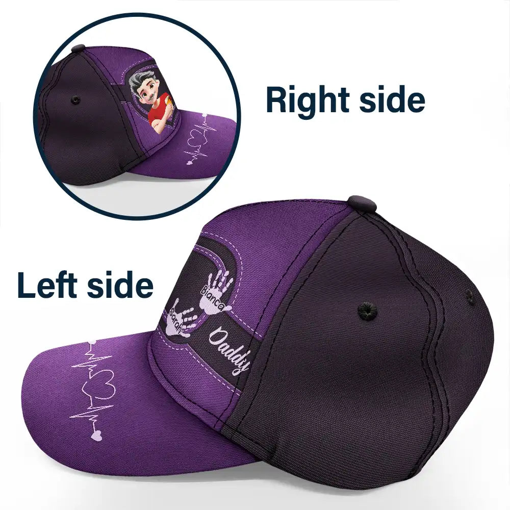 "Cherish Every Moment" – Personalized Classic Cap for Dads and Grandpas Classic Cap PopCulturePrints