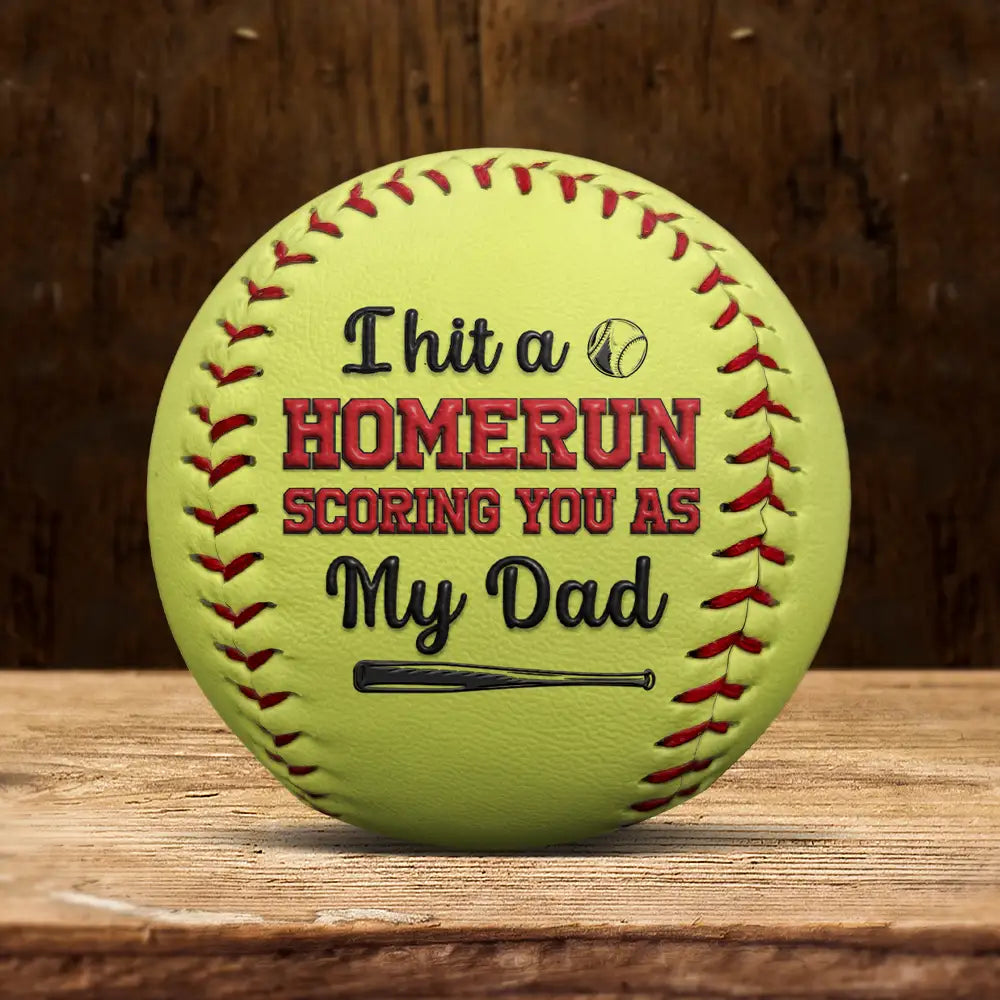 We Hit A Homerun - Personalized Baseball for Dad and Grandpa Baseball, Softball PopCulturePrints